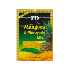 7D Dried Mango & Pineapple Mix 2.8oz Southeast Asia